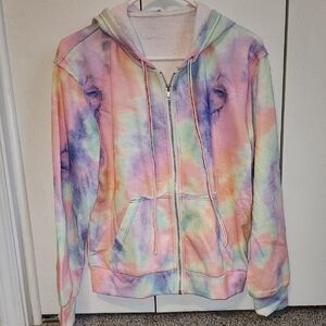 Tie-Dye Zip-Up Hoodie